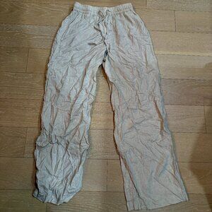 Cotton On Linen Pants (Tan) - Size 2
